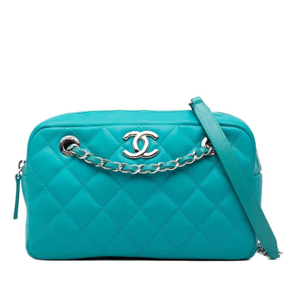 Pre-Loved Chanel Medium CC Quilted Rubberized Lambskin Coco Rain Camera Bag